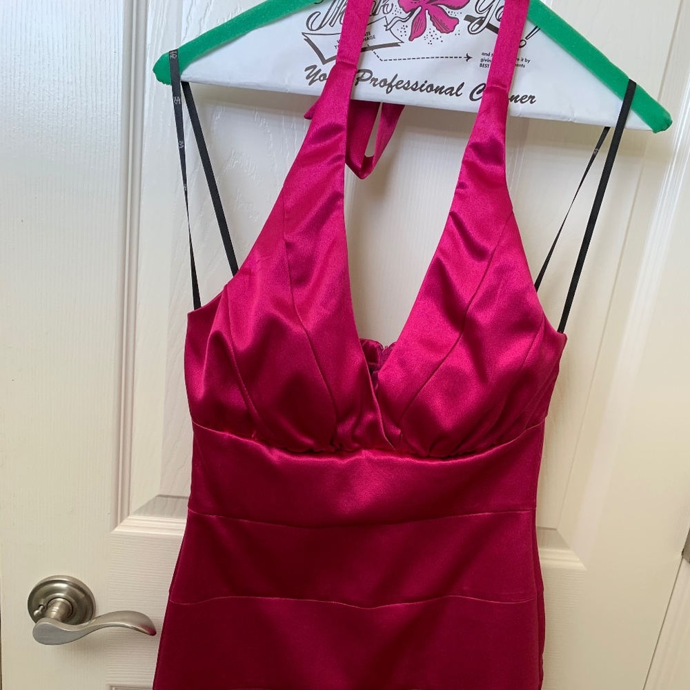 Fascia Halter Dress